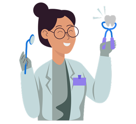 Professional teeth whitening service